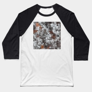 Frozen lavender in black and white Baseball T-Shirt